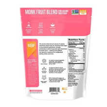 BetterBody Foods Monk Fruit Blend 454 g Natural Zero Calorie Sweetener for Keto, Baking & Sugar Free Diets