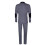 (34) Mens 3 Piece Blue Grey Herringbone Check Suit 3