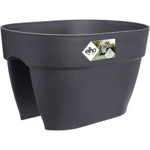 Balkonblumenkasten - VIBIA CAMPANA FLOWER BRIDGE - Kunststoff - Anthrazit - 26x39x22cm - 100% recycelt - ELHO