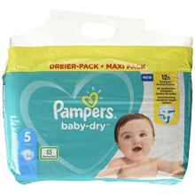 Pampers Baby-Dry Size 5 94 Nappies up to 12 Hours All-Round Protection, 11-16kg, 2,688 kg