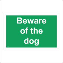 (600 x 450mm - 24 x 18, G - 10mm Extra Heavy Duty Foamex Foamboard) SE152 Beware Of The Dog Sign Friendly Foe Guard Green White Security Protection  600mm x 450mm B - Magnetic - Vehicle Grade