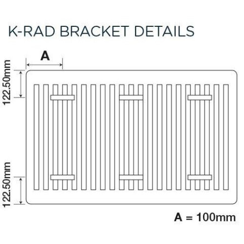 K Rad Kompact Type 22 Double Panel Plus Radiator 750 x 1200mm 2