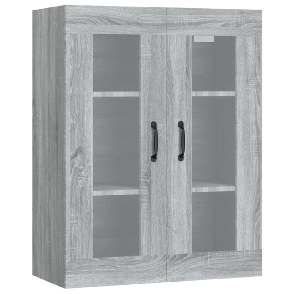 (Grey sonoma) vidaXL Hanging Wall Cabinet Indoor Wall Mounted Storage Cabinet Multi Colours