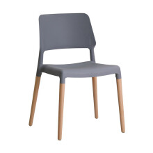 (Grey) 2 X LPD RIVA DINING/OFFICE CHAIRS ONLY