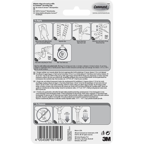 3M 3M Command Mini Clear Refill Strips 2
