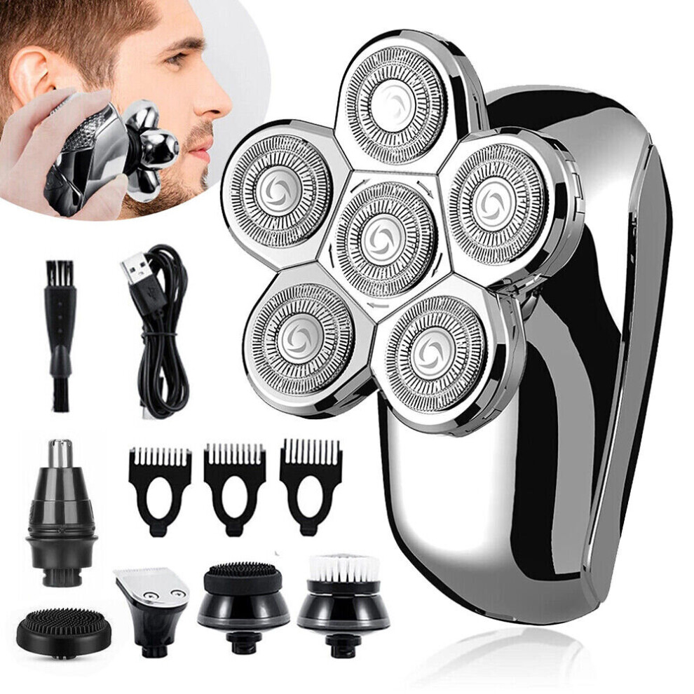 Lynker Head Shaver For Bald Men Electric Razors Wet & Dry 6D Rotary Shavers