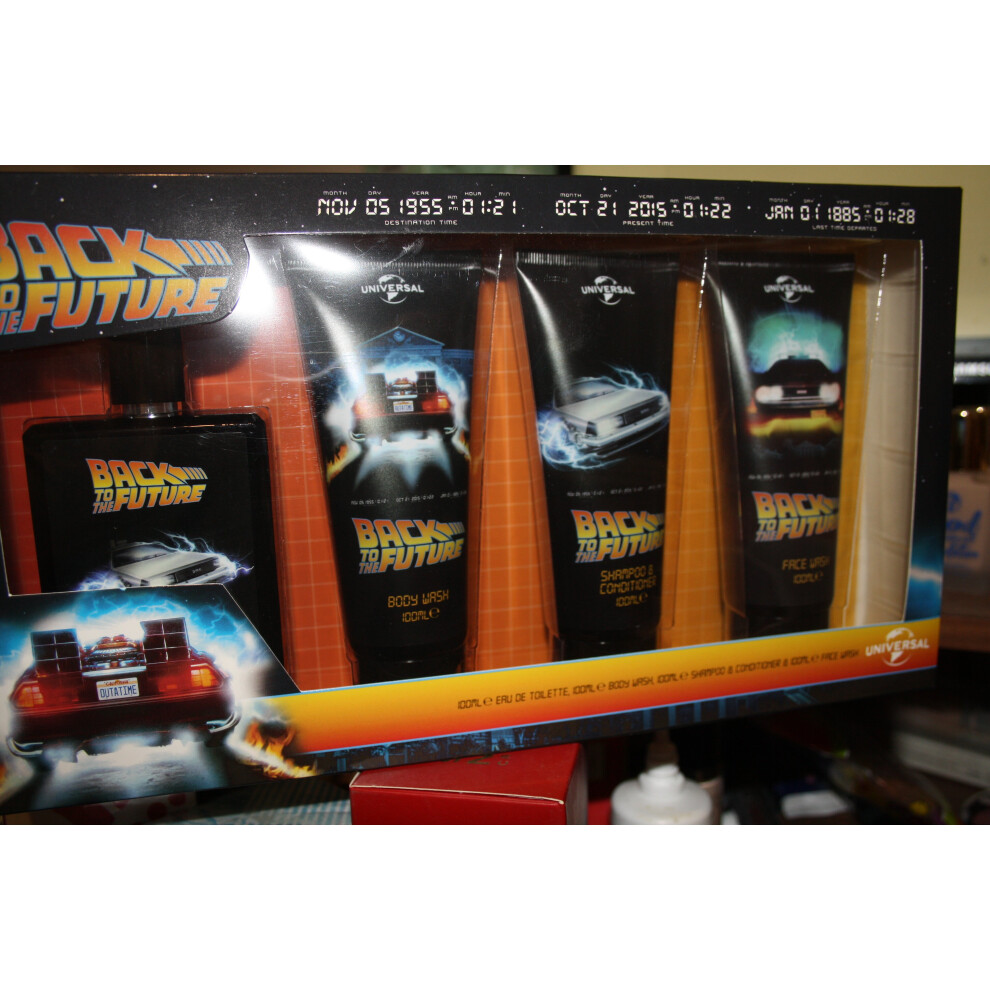 back to the future mens gift set