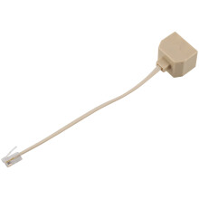 Telephone RJ11 Male Line to Double RJ11 Female Filter Splitter Adapter
