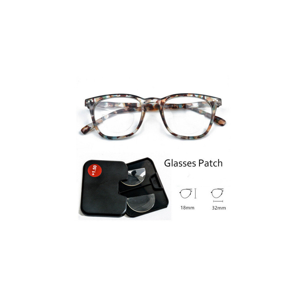 Paktoo (+1.0) Stick On Reading Glasses Lens Bifocal Myopia Lensâ