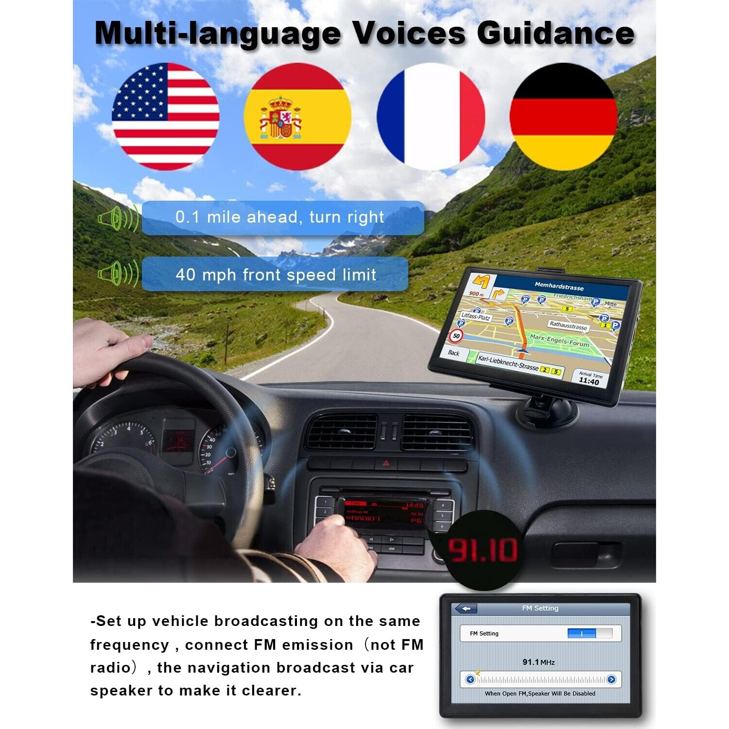 Sat Nav 9 inch Sat Navs for - Sat Nav 9 Inch Sat Navs For Cars Truck Lorry Hgv Lgv Motorhome With 2025 Uk Europe Maps Postcodes Poi Lane Guidance Driver Alerts 224567426