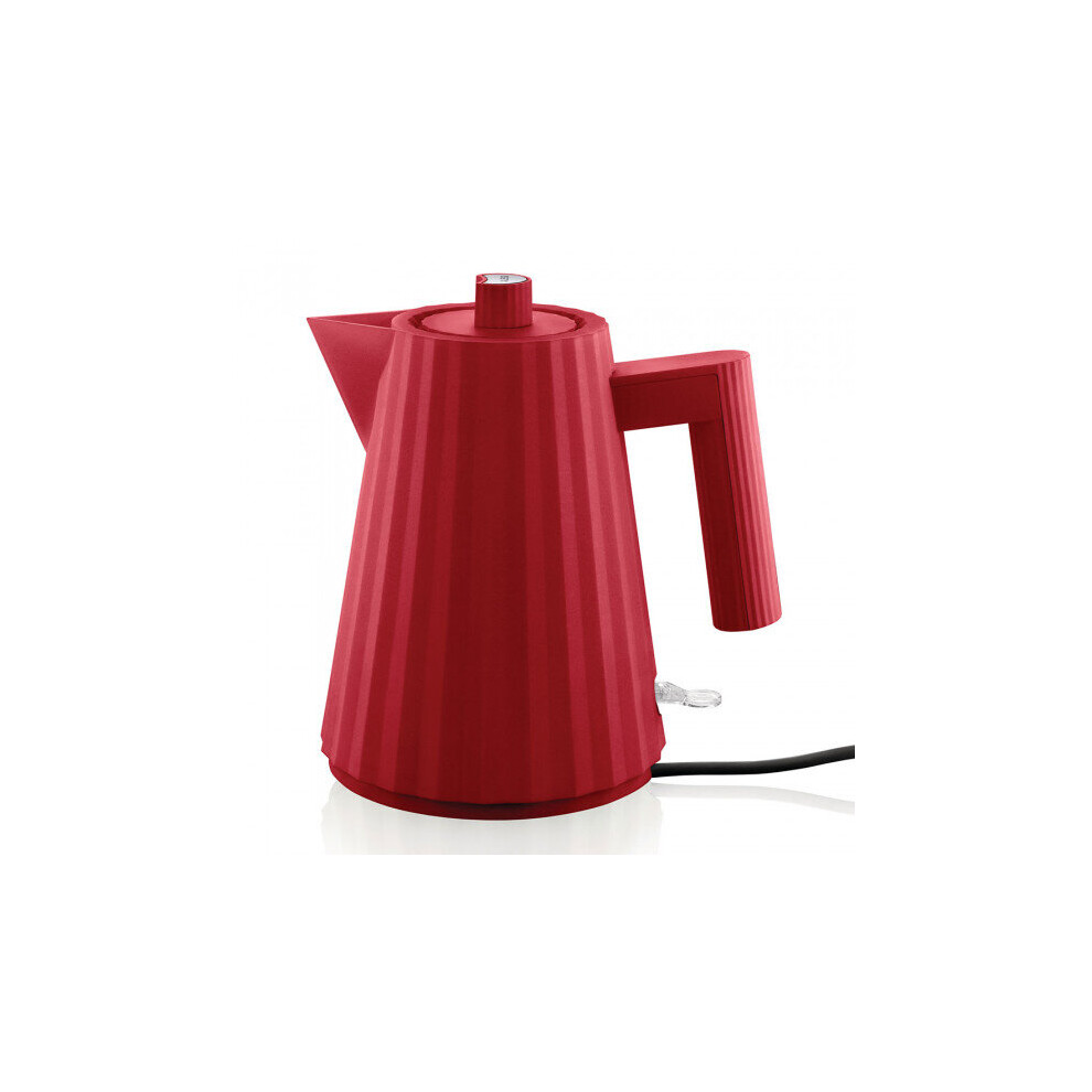 Alessi Electric Kettle Plisse 1 L Red