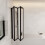 NES Home Nes Home 1100mm Width 4 Fold Bath Shower Screen Matt Black Frame 4