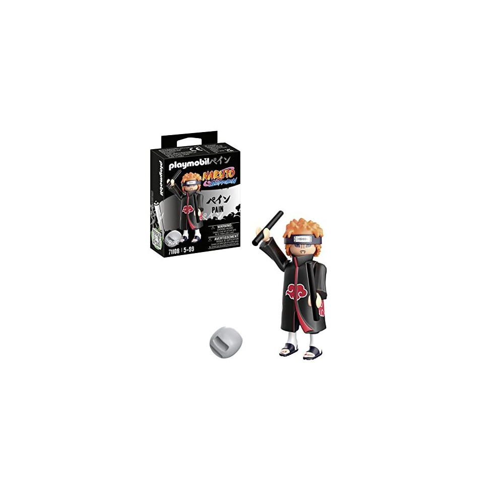 Playmobil 71108 Naruto: Pain Figure Set, Naruto Shippuden anime collectors figure, playset for children and fans 5-99 years