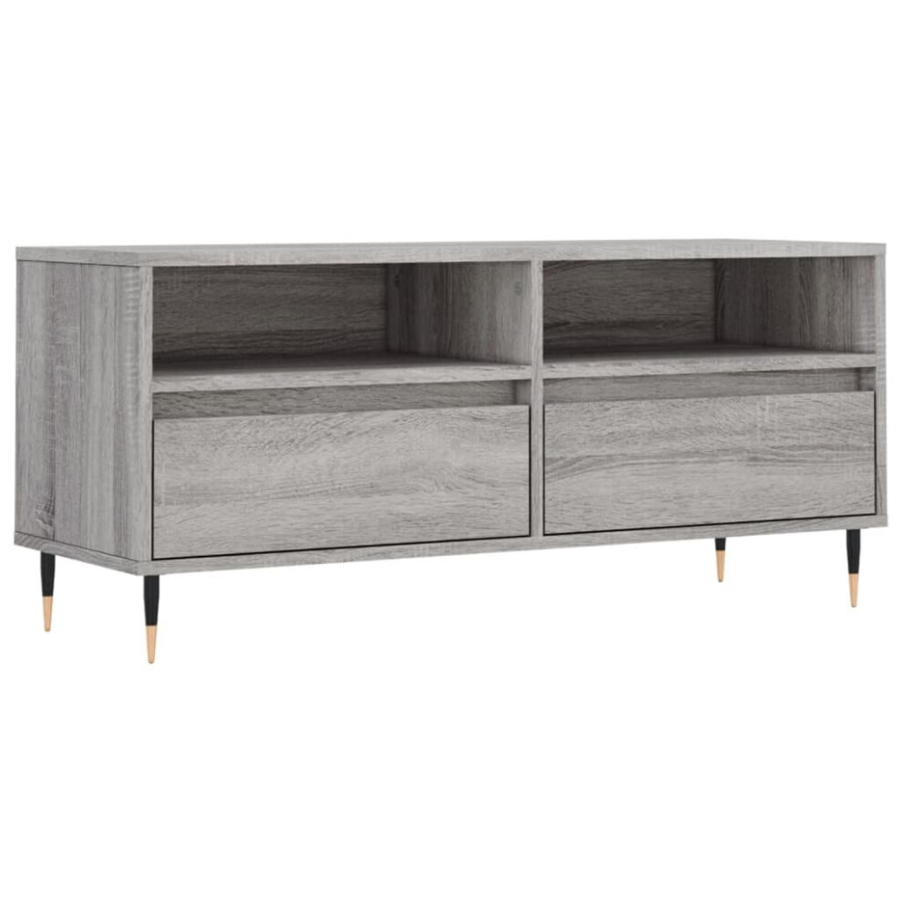 Vidaxl Tv Cabinet Tv Unit Media Cabinet Tv Stand Grey Sonoma Engineered Wood