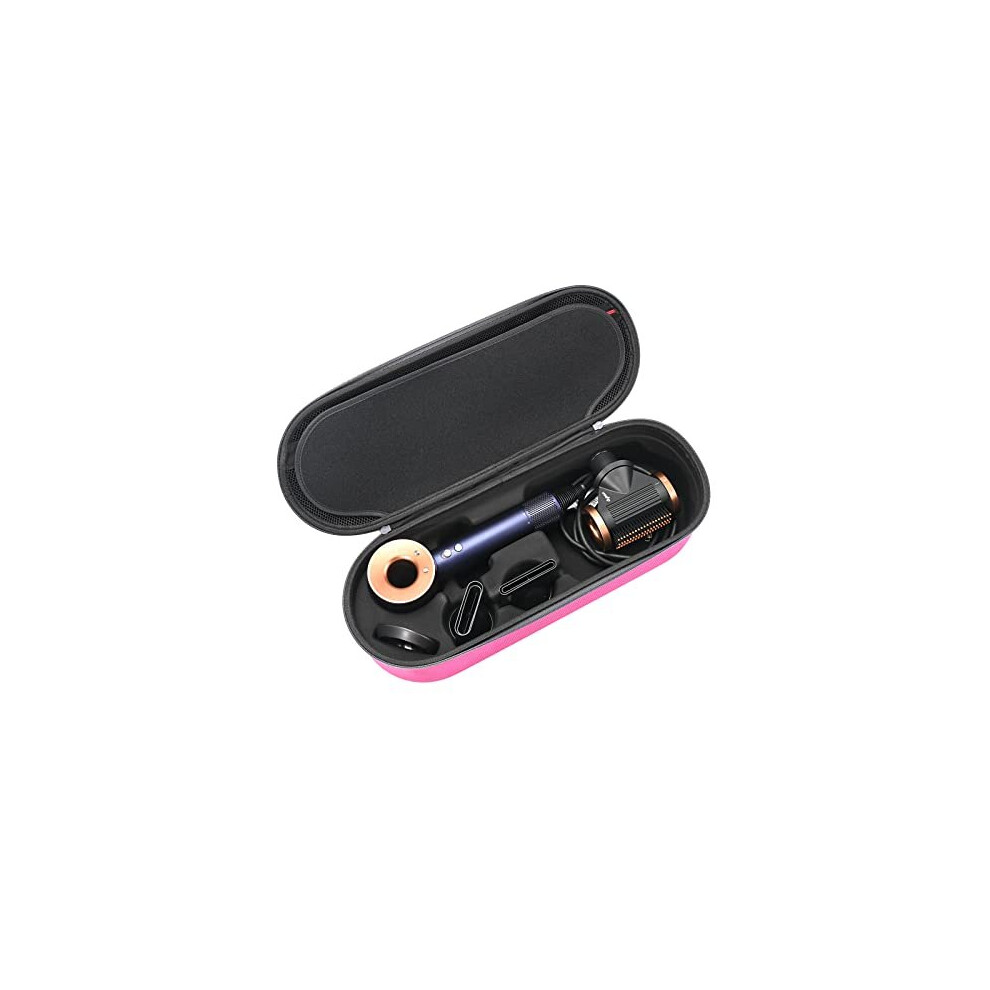 Rlsoco Fuchsia/Pink Hard Case For Dyson Supersonic Hair Dryer Iron/-Fits Ful Hair Dryer Accessories & Model Hd15/Hd08 By Rlsocoï¼Deep Pinkï¼