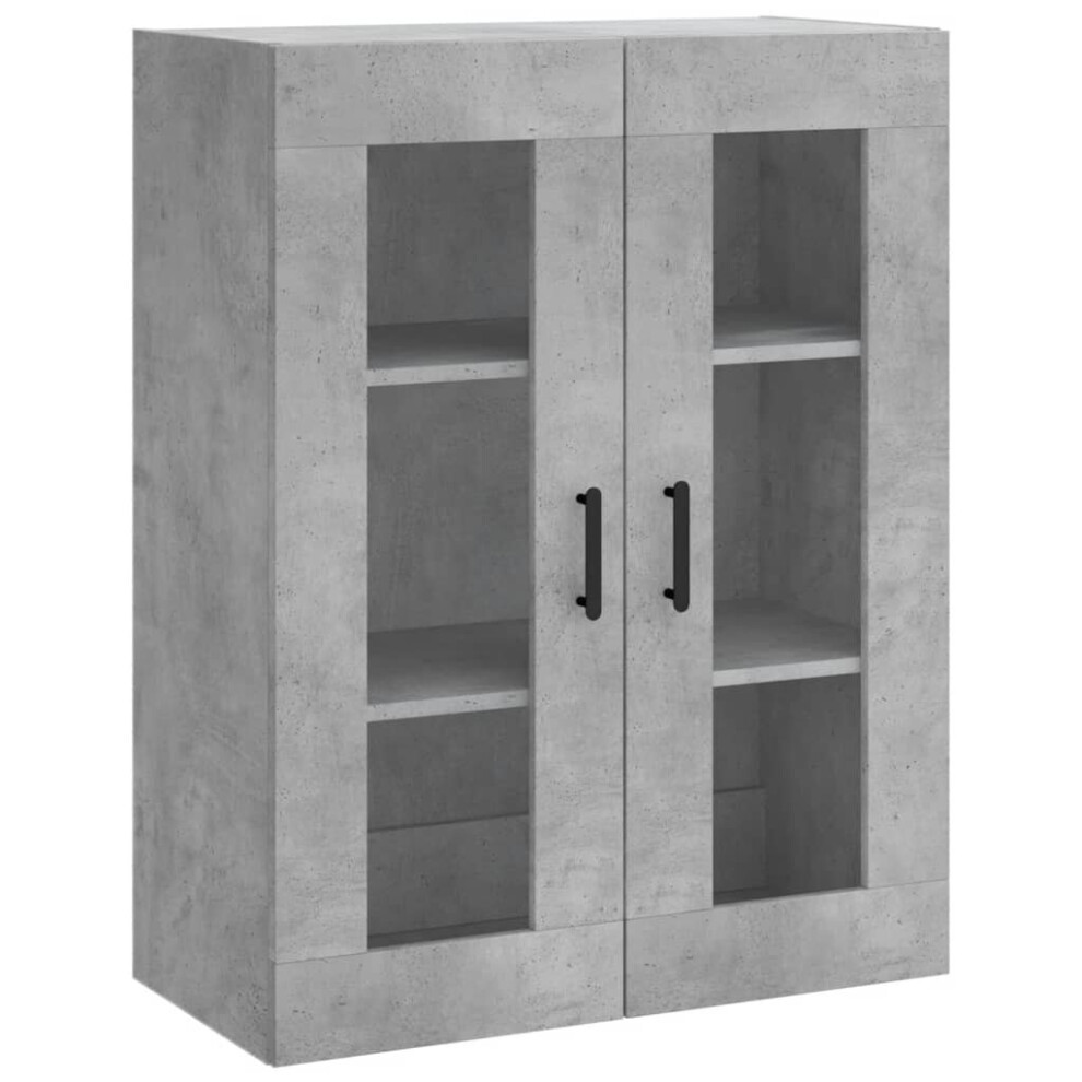 (concrete grey) vidaXL Wall Mounted Cabinet Bathroom Cabinet Storage Cabinet Cupboard White