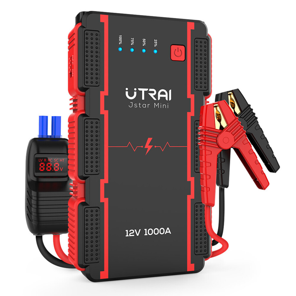 Utrai Jstar Mini 1000A 13000Mah Portable Car Jump Starter Powerbank Emergency Battery Booster With Led Flashlight Usb Port 6906143100529
