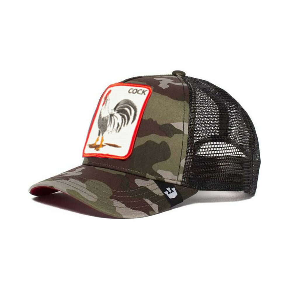 (Rooster Camouflage) Animal baseball cap cartoon sunscreen mesh embroidery, adjustable size