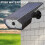(White) LED Solar Flood Light Outdoor Spotlight with Motion Sensor Security Wall Lights 4