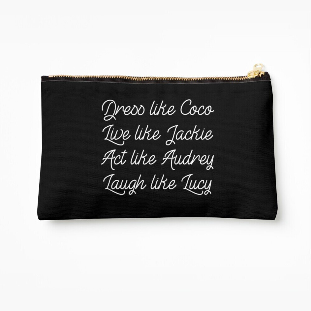 Whibos Makeup Bag Coco, Jackie, Audrey Lucy Cosmetic Organizer Tyvek Paper Bags Zipper Pouch