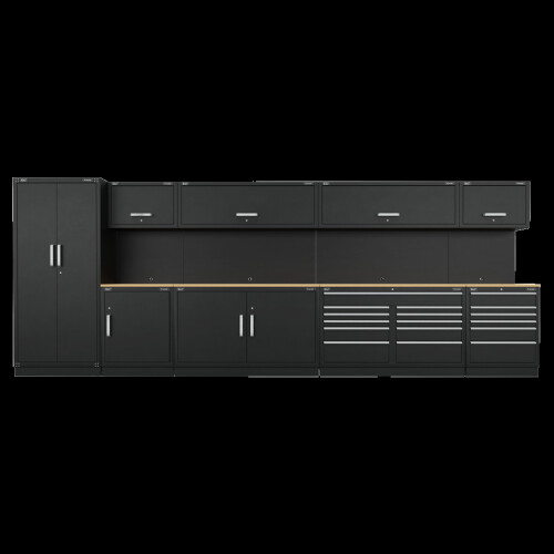 Sealey Premier 5.6m Storage System - Oak Worktop