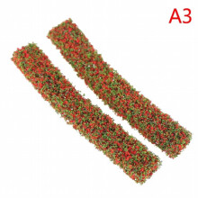 2PCS Shrub Strips Green Sand Table Model Simulation DIY Materials Grass Fence For Outdoor Indoor Building Diorama