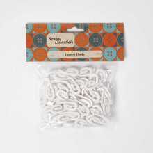 White Curtain Hooks 150pcs, 30mm