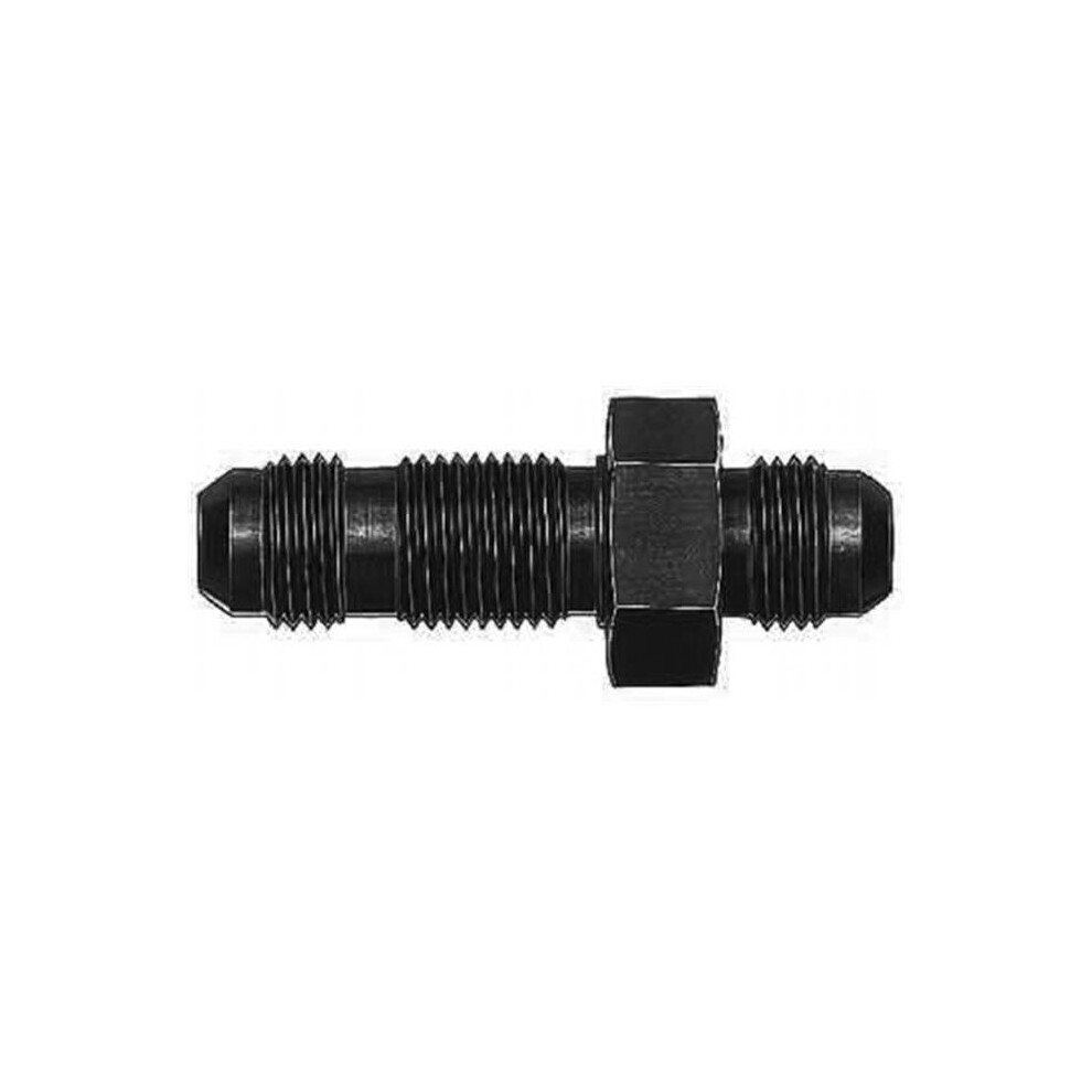 Bulkhead Union -6 Black Straight 752561253578