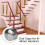 4pcs Staircase Handrails Decorating Plug PVC Armrest Accessories Pipe Plug Wall Bracket Round End Caps 45mm 7