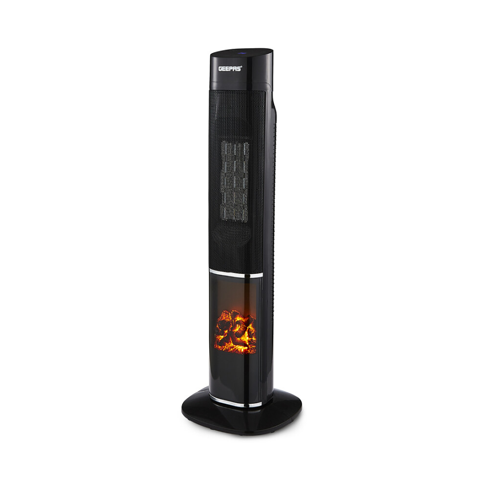Digital Tower PTC Heater Remote Control Cool Warm Function 2 Heat Settings