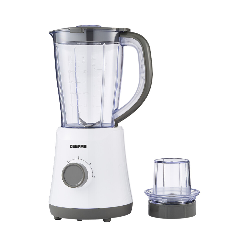 (Grey & White) Geepas Jug Blender Smoothie Maker 500W 1.5L Jar