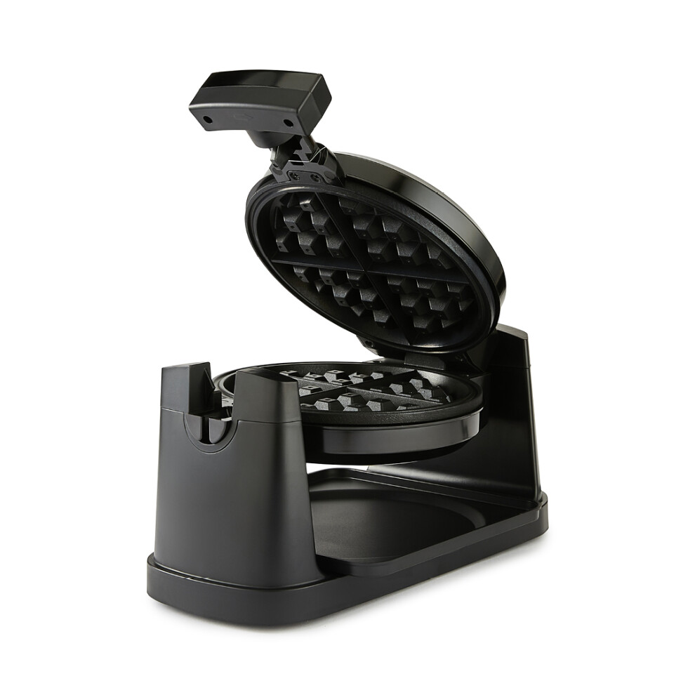 Geepas 1000W Rotating Belgian Waffle Maker Waffle Iron Machine with Non Stick Plates