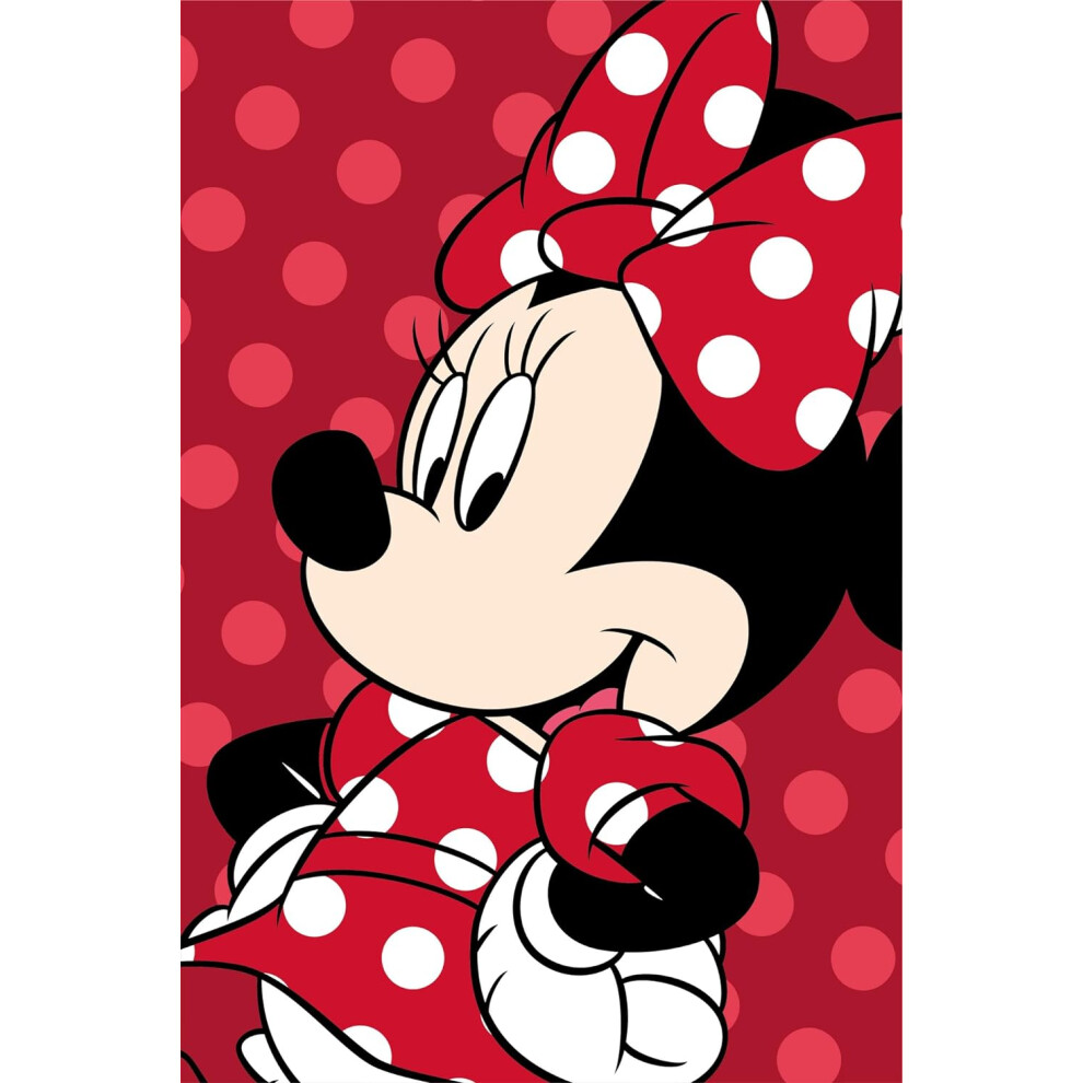 Disney Minnie Mouse Fleece Throw Blanket 100 x 150 cm Large