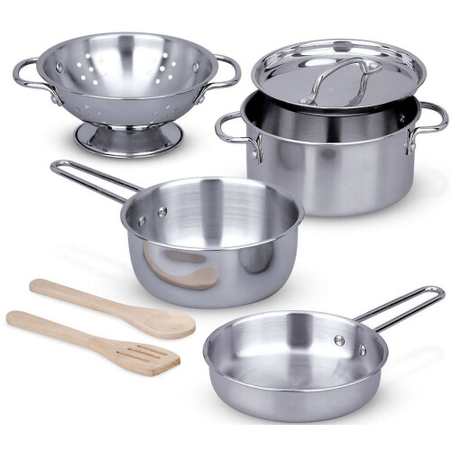 Melissa & Doug Melissa & Doug Stainless Steel Pots & Pans Playset 1