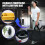 Costway Foldable Jumping Fitness Trampoline Exercise Rebounder 4-Level Adjustable Handle 4