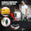 Costway Foldable Jumping Fitness Trampoline Exercise Rebounder 4-Level Adjustable Handle 4