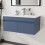 900mm Bathroom Vanity Unit & Ceramic Basin  Wall Hung Cabinet Grey 1