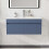 900mm Bathroom Vanity Unit & Ceramic Basin  Wall Hung Cabinet Grey 2