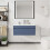 900mm Bathroom Vanity Unit & Ceramic Basin  Wall Hung Cabinet Grey 3
