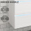 900mm Bathroom Vanity Unit & Ceramic Basin  Wall Hung Cabinet Grey 10