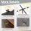 Casart King Platform Bed Frame Upholstered Slat Bed W/ Storage Headboard 5