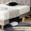 Casart King Platform Bed Frame Upholstered Slat Bed W/ Storage Headboard 6