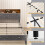 Casart King Platform Bed Frame Upholstered Slat Bed W/ Storage Headboard 3