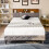 Casart King Platform Bed Frame Upholstered Slat Bed W/ Storage Headboard 7