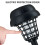 2Pcs Solar Powered LED Light Mosquito Pest Bug Garden Zapper Insect Killer Lamp 2