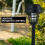 2Pcs Solar Powered LED Light Mosquito Pest Bug Garden Zapper Insect Killer Lamp 7