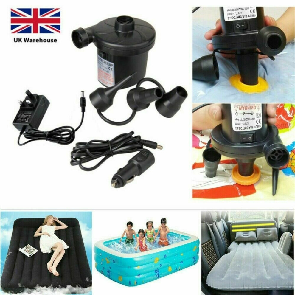 240V Electric Air Pump Inflator Camping Bed Mattress Pool Above Ground Airpump