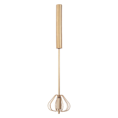 Premier Housewares Premier Housewares Press and Spin Light Gold Whisk - 30cm