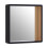Premier Housewares Premier Housewares Large Black Wall Mirror with Gold Edge 2
