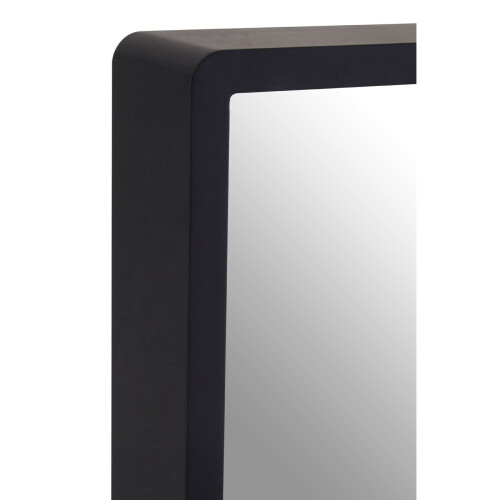 Premier Housewares Premier Housewares Large Black Wall Mirror with Gold Edge 2